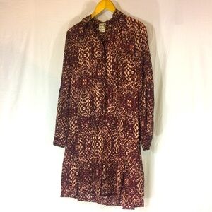 Haute Hippie The Chloe Silk Shirtdress Snakeprint